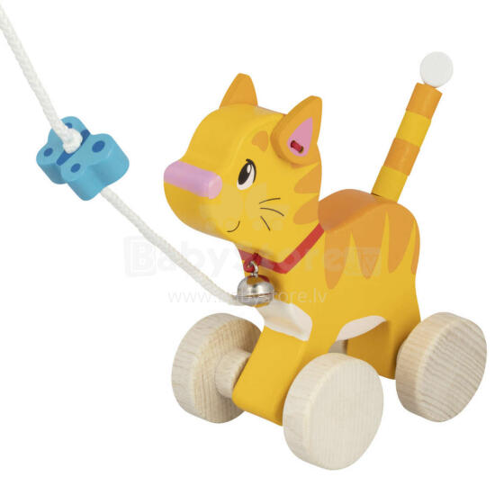 Goki Art. 54896 Cat, pull along animal