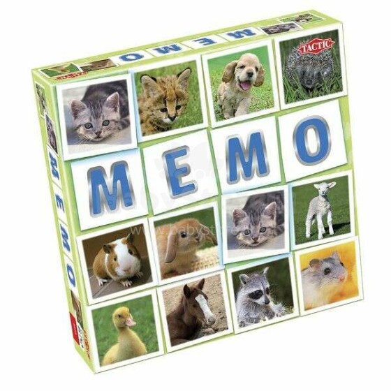 Tactic Art.52676T Galda spēle Memo Zoo