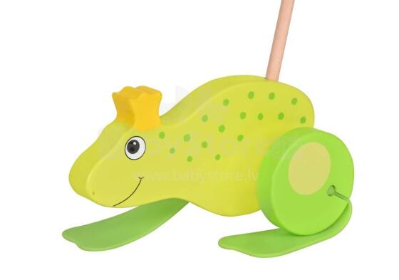 Goki Art.54938  Pull along animal, Frog King