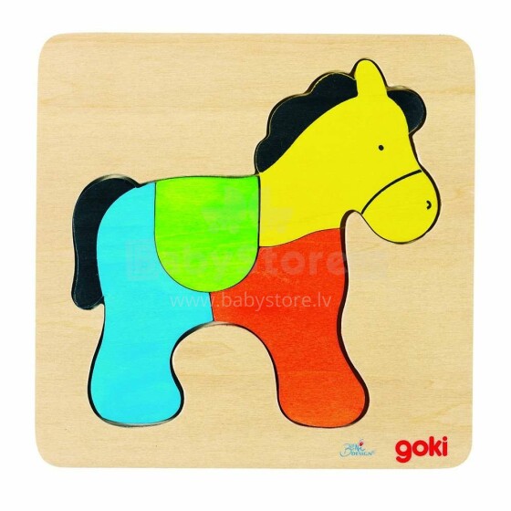 Goki VG57822 Puzzle, horse