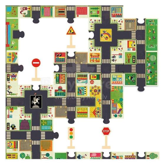 DJECO Art.DJ07161 Wooden Puzzles City