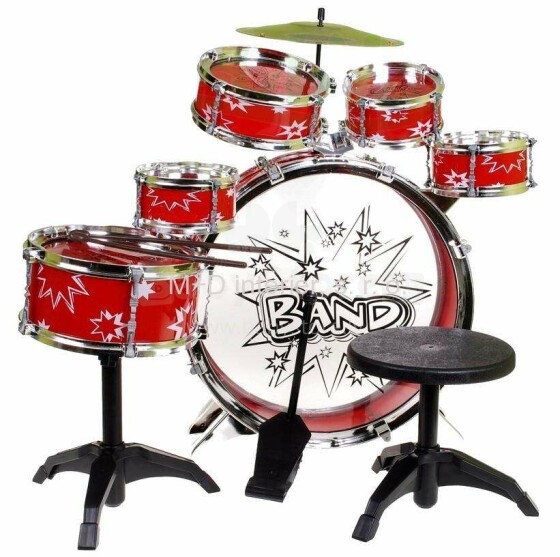 PW Toys  Art.IW183 Red Комплект барабанов для юных музыкантов ( 6 шт.)