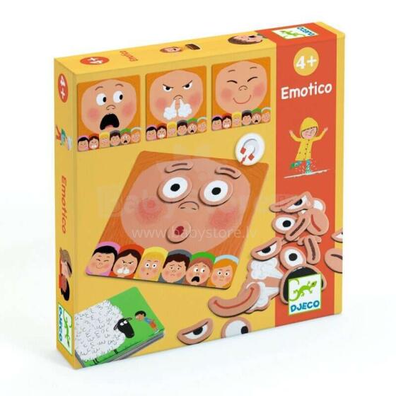 Djeco Educational Wooden Games Emotico Art.DJ08196