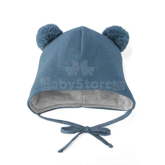 NordBaby Pom Pom Art.50224 Blue Silta cepurīte