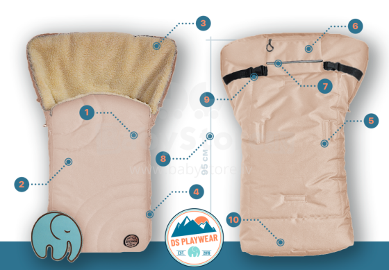 Dobrij Son Art.11-01 DS Beige PlayWear Baby Sleeping Bag