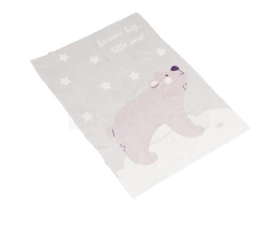 Mini Baby Dreamy Bear Art.51236 Grey   plaid 70x100