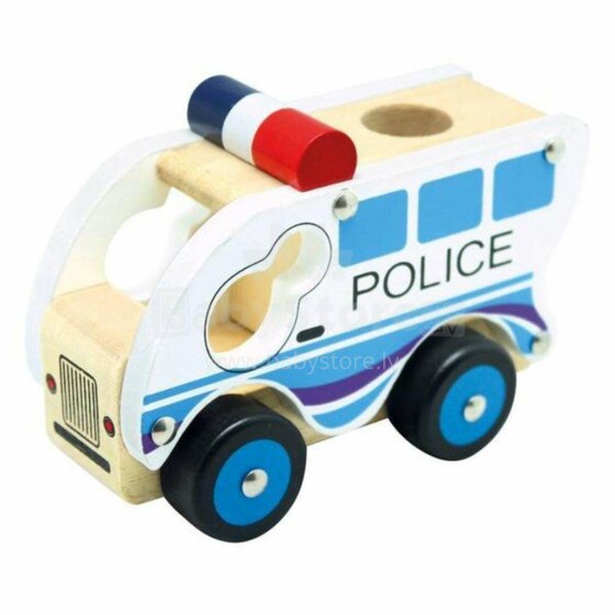 Bino policijos automobilis Art.BN84082 Medinė mašina