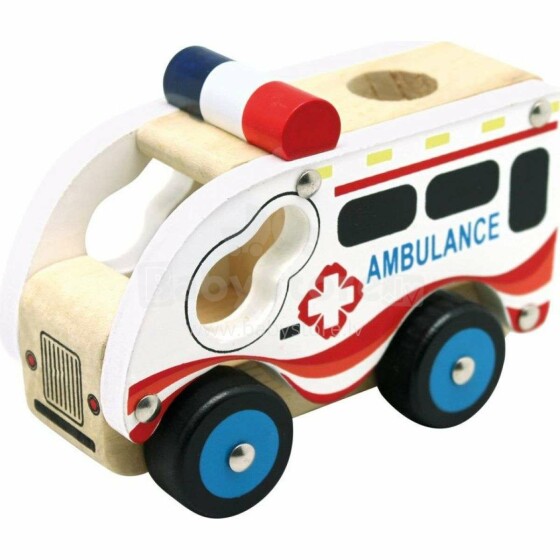 Bino Ambulance Art.BN84081 Деревянная машинка