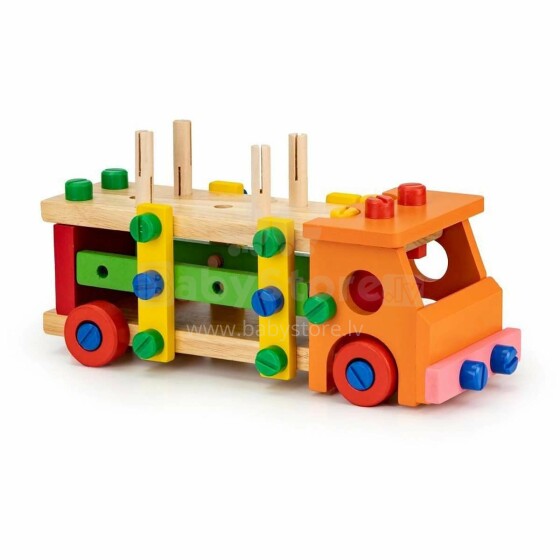 „Eco Toys“ medinės konstrukcijos straipsnis. MB197 konstruktorius