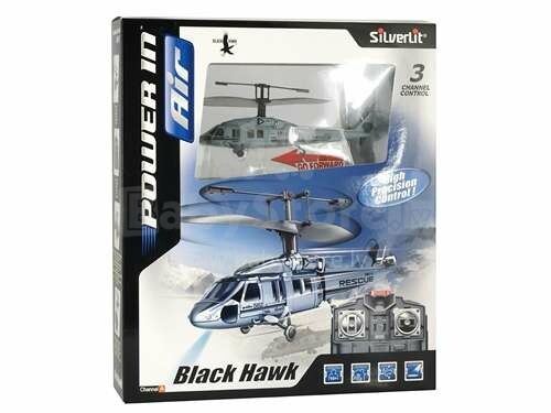 „Silverlit“ radijo bangomis valdomas sraigtasparnis „Black Hawk“ (3CH) 84506