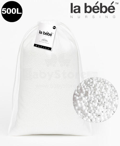 La Bebe™ Light Refill 500 L Art.54275 Filling for Poufs and Bean Bags (DIY) — Polystyrene Beads