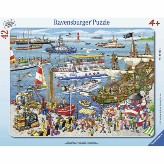 Ravensburger Puzzle Art.06163 Seaport 42 vnt.