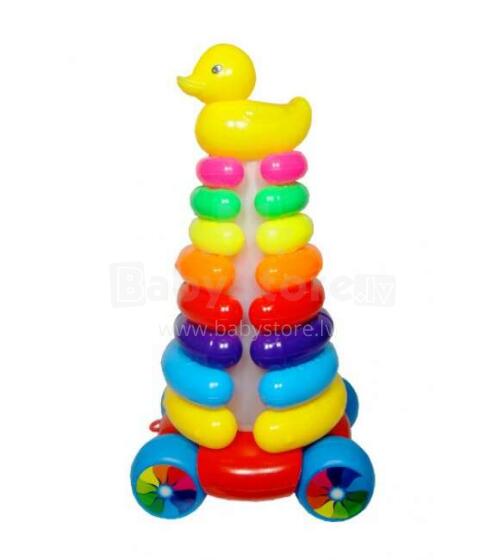 Piramīda ar riteņiem 30 cm Q1773