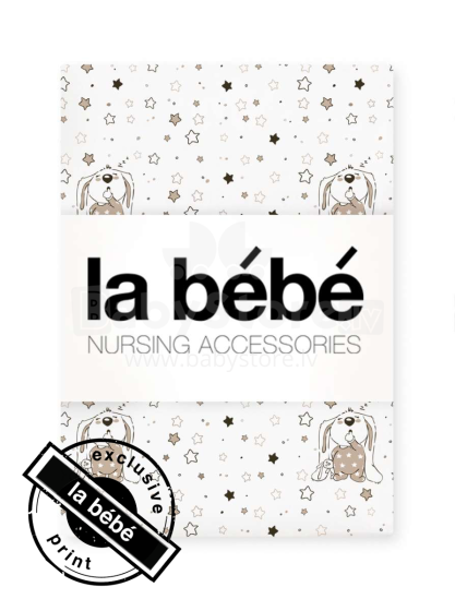 Medvilniniai zuikiai „La Bebe ™“ slaugai, 55659, 3 dalių patalynės komplektas