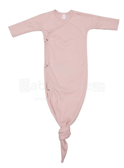 „Wooly Organic Knotted Kimono Art.I-26-0-01 Dusty Pink Baby“ miegmaišis - pižama iš 100% organinės medvilnės