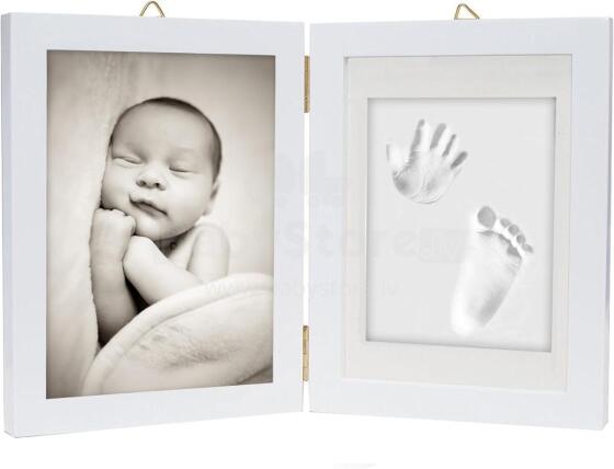 Chuckle Baby Art Art.55701 Hand and Foot Print Frame with memory prints