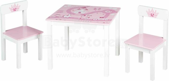 Opti 0024696 Frog Детский комплект,столик+ 2 стульчика