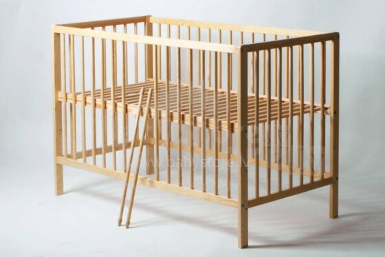 Baby Crib Club Wood   Art.56255 Детская деревянная кроватка