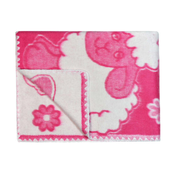 UR Kids Blanket Cotton Art.56942 Sheep Pink