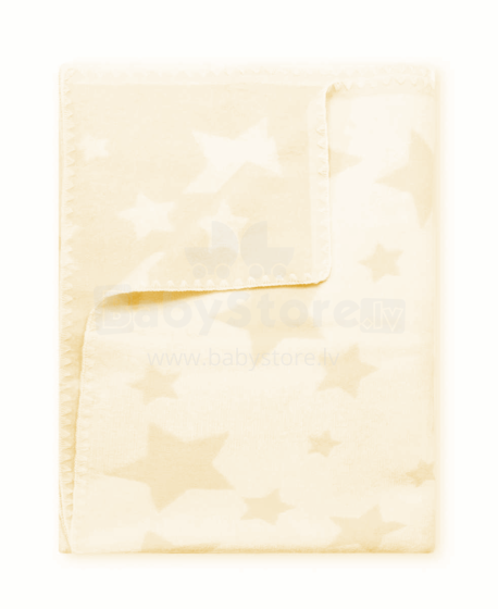 Kids Blanket Summer Cotton Stars Art.G00011 Dark Beige natūralios medvilnės kilimėlis / antklodė vaikams 100x140cm, (B kokybės kategorija)