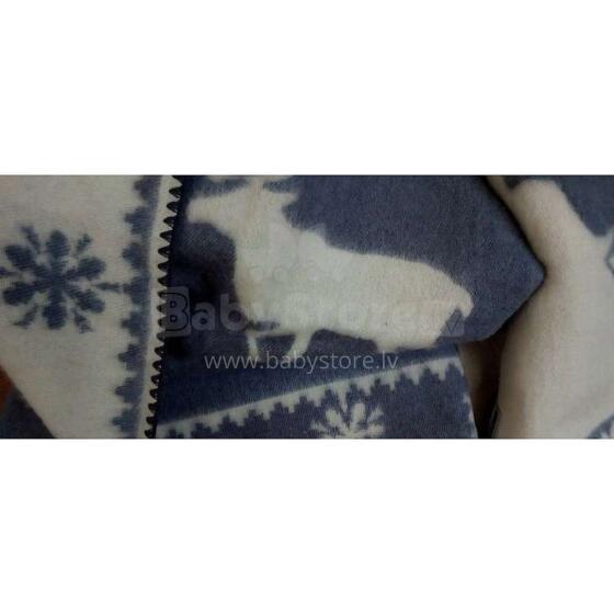 Kids Blanket Eco Wool Art.56945 Blue