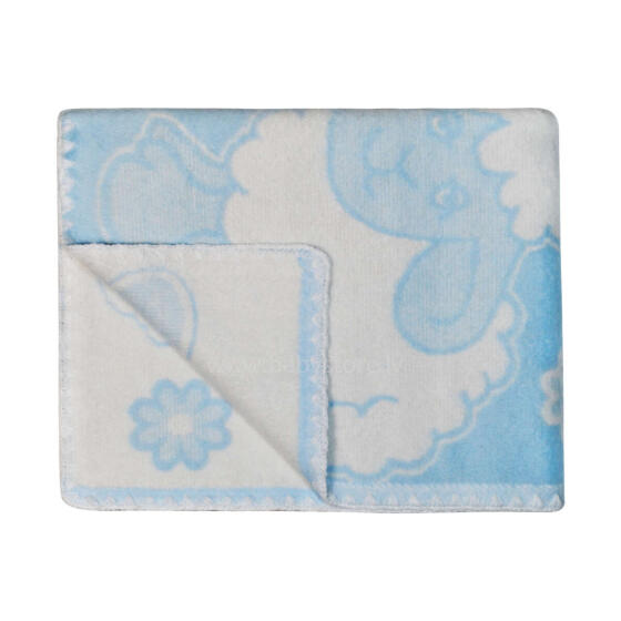 UR Kids Blanket Cotton Art.56962  Sheep Light Blue