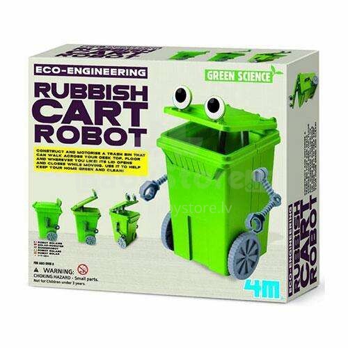 4M Rubbish Cart Robot Art.00-03371 Komplekts Robots-Miskaste