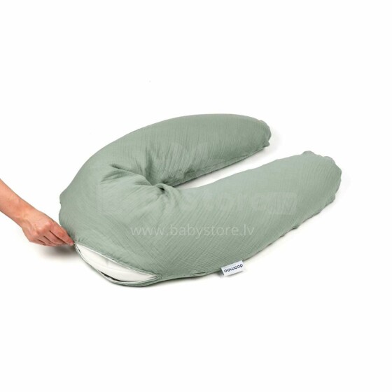 Doomoo Comfy Big nursing pillow cover, Tetra Green