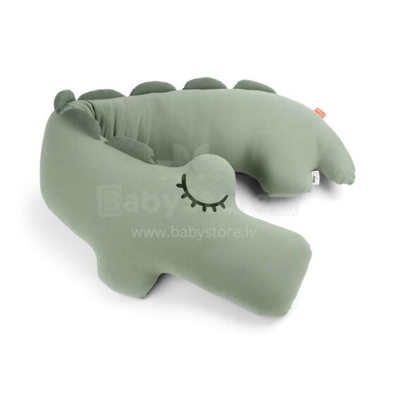 Done by Deer Comfy body pillow Croco Green