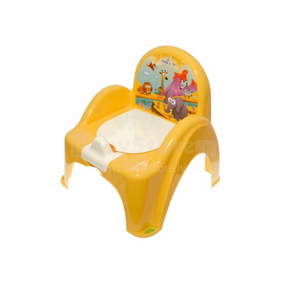 „TegaBaby Safari Art.SF-010-124“ vaikų kėdė su nuimamu dubeniu geltona