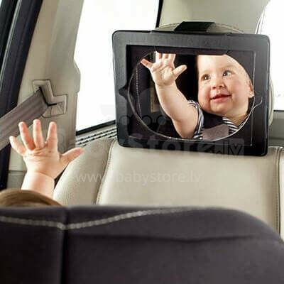 Jane Tablet + Safety Mirror Art.030603C01 Black  Зеркало для наблюдения за ребенком в машине