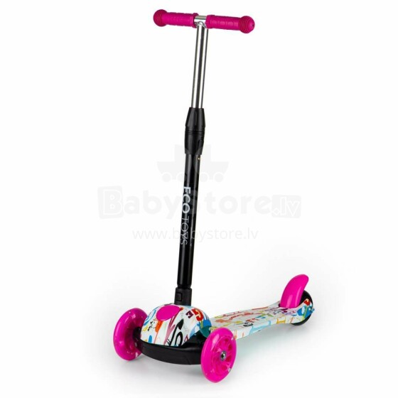 „Eco Toys Scooter Art.BW-211 Pink“ vaikų motoroleris aukštesnės kokybės