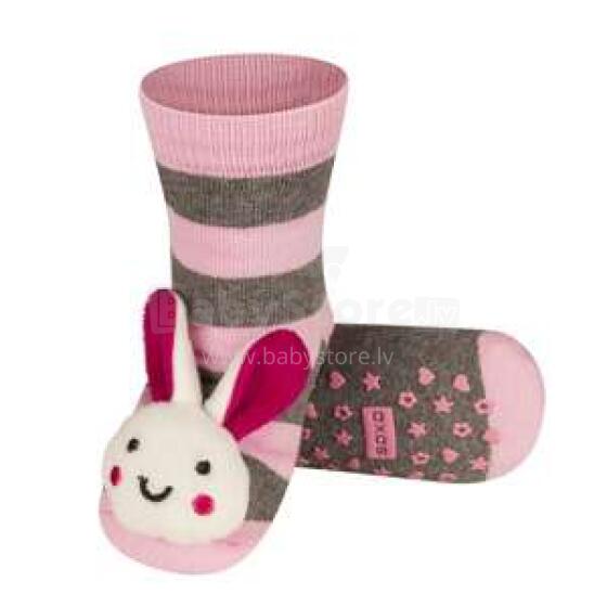 SOXO Baby Antislip 74934 - 4 Baby socks With rattle