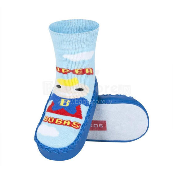 Soxo Baby Art.20142 slippers with leather sole