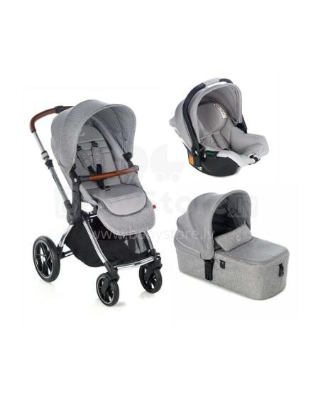 Jane Kawai Micro Koos Isize R1 Art.5563 U05 Dim Grey Stroller 3in1