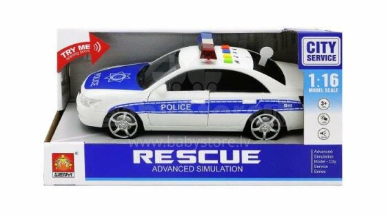 Gerardo˙s Toys Art.41778 Police car with light and sound