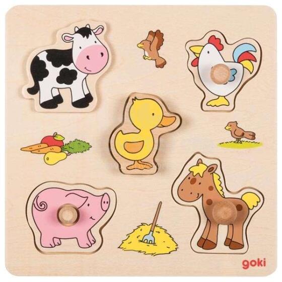 Goki Puzzle Farm Art.57497 Koka puzle