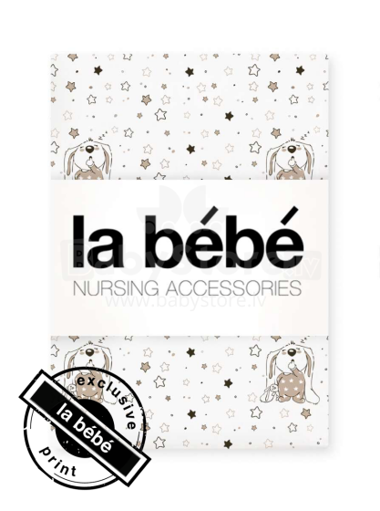 La Bebe™ Cotton 75x100 Art.63155 Bunnies Детский хлопковый пододеяльник 75x100см
