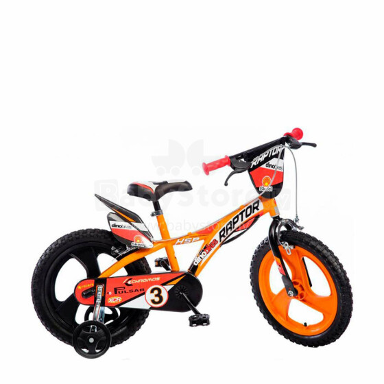 Dino Bikes Dino Raptor Art.612L  Детский двухколесный велосипед с дополнительными колёсиками Collas 12