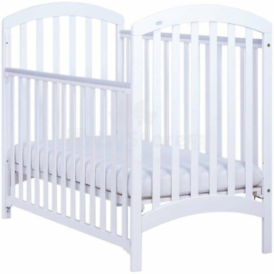 Drewex Adel Art.6392 White детская кроватка c опускающимся боком,120х60см