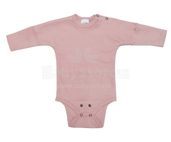 Wooly Organic Baby Art.64301 Dusty Pink Bērnu bodijs no organiskās kokvilnas (56-74cm)