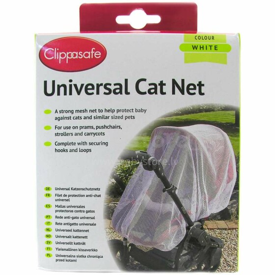 Clippasafe Art.CLI 6/3  Multifunctional mosquito net for baby strollers, bugies, beds