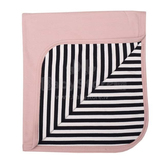 Wooly Organic Baby Blanket Art. I-62-0-01 Dusty Pink Пледик/одеяло из органического хлопка 88x70 см