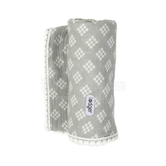 Lodger Swaddler Muslin Art.SWT080 Silt Green
