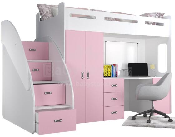 AJK Zuzia Plus Art.65548 Pink Bērnu moduļu mēbeļu komplekts