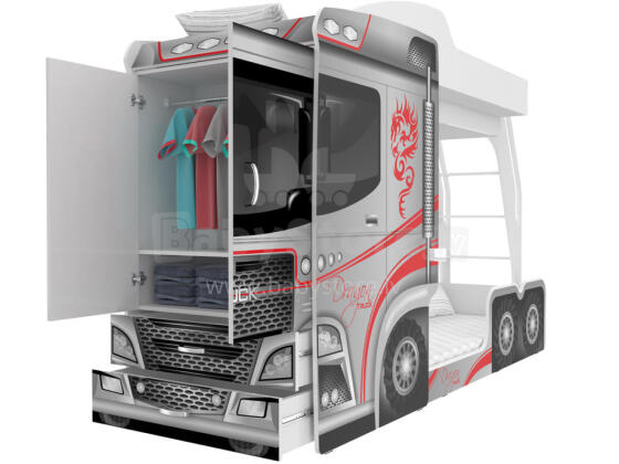 AJK Mega Truck Art.65567 Bunk bed  80x190 cm