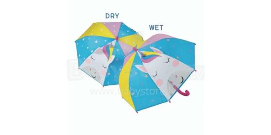 Floss&Rock Zuja Art.43P6406 Colour Changing 3D Umbrella - Rainbow Unicorn