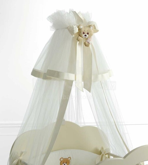 Baby Expert Abbracci by Trudi  Art.66281 Детский изысканный тюлевый балдахин для кроватки