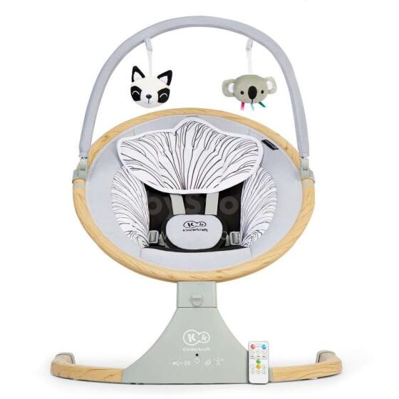 KinderKraft Lumi Wooden Art.KBLUMI00GRY0000  Šūpuļkrēsliņs