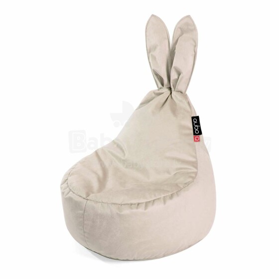 „Qubo Baby Rabbit Velvet“ gaminys 68471 „Praline“ sėdmaišis, pūstuvai, minkšti pupelių krepšiai, sėdmaišiai